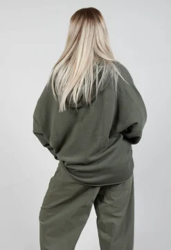 Rundholz Black Label Jumpers^Relaxed Fit Hooded Jumper in Camp