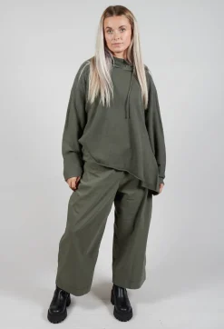 Rundholz Black Label Jumpers^Relaxed Fit Hooded Jumper in Camp