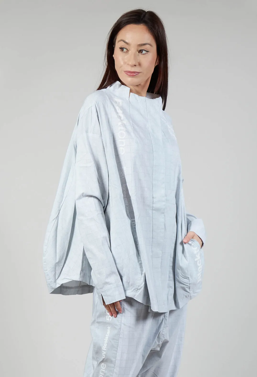 Rundholz Black Label Jackets^Relaxed Fit Jacket in Placed Grey Print