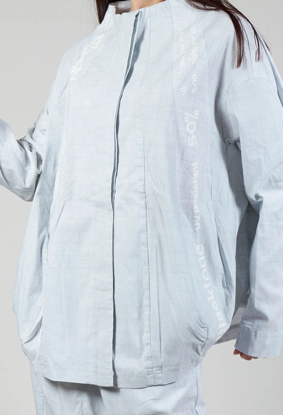 Rundholz Black Label Jackets^Relaxed Fit Jacket in Placed Grey Print