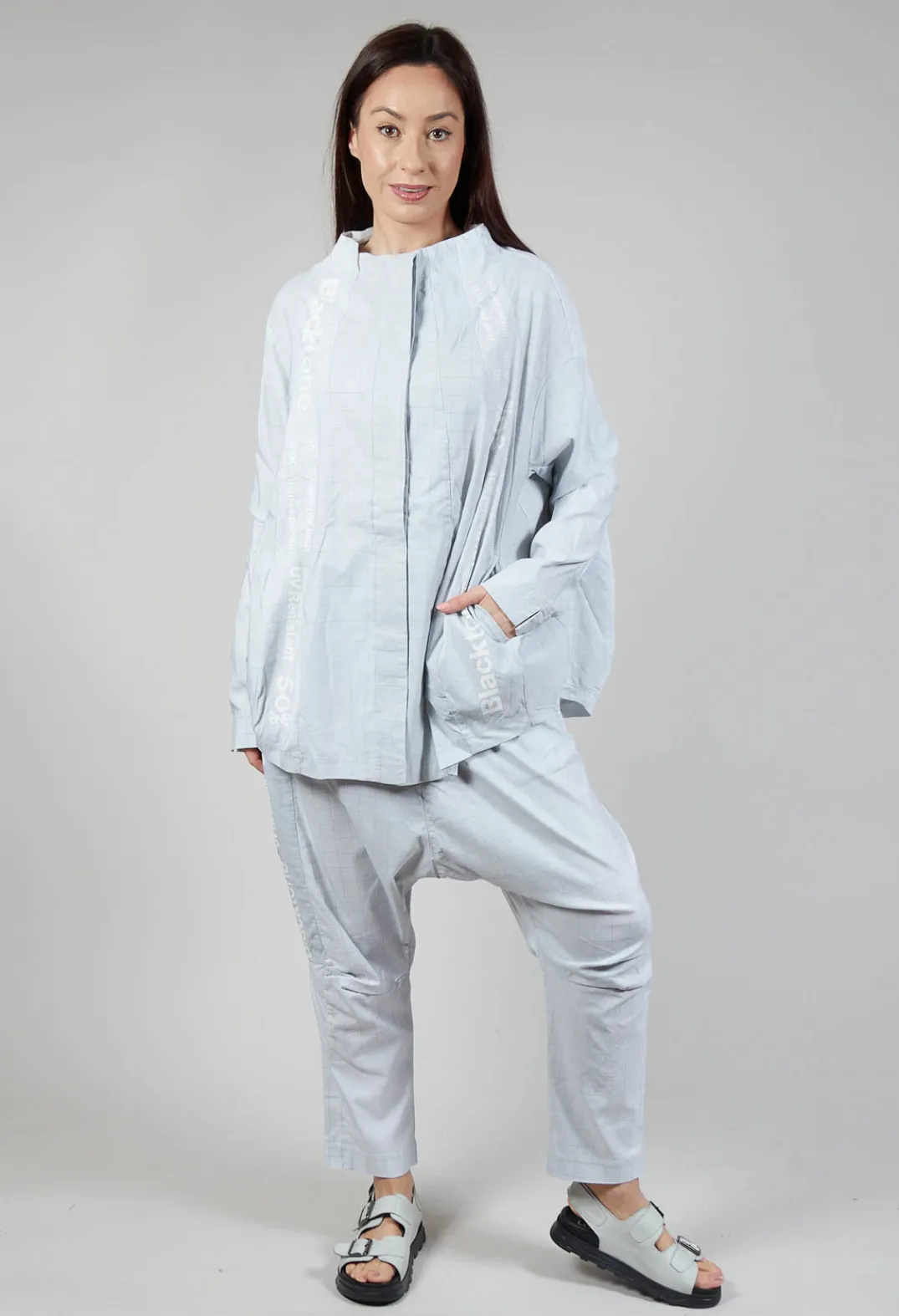 Rundholz Black Label Jackets^Relaxed Fit Jacket in Placed Grey Print