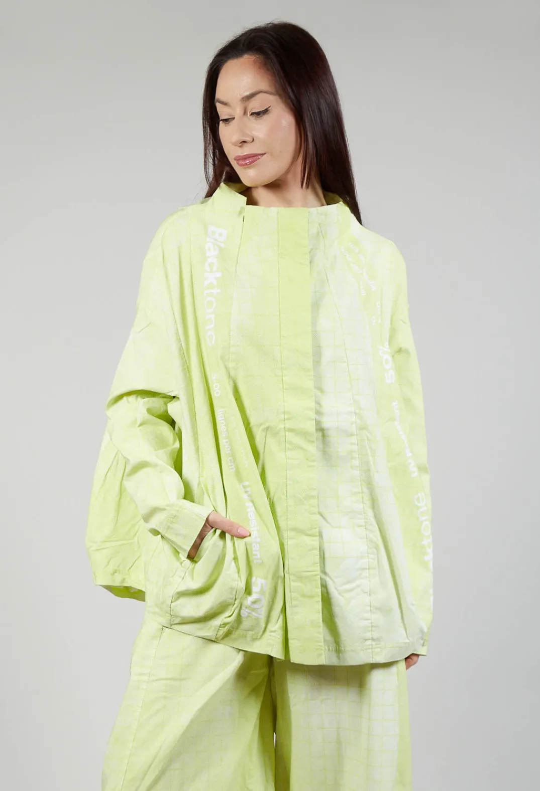 Rundholz Black Label Jackets^Relaxed Fit Jacket in Placed Sun Print