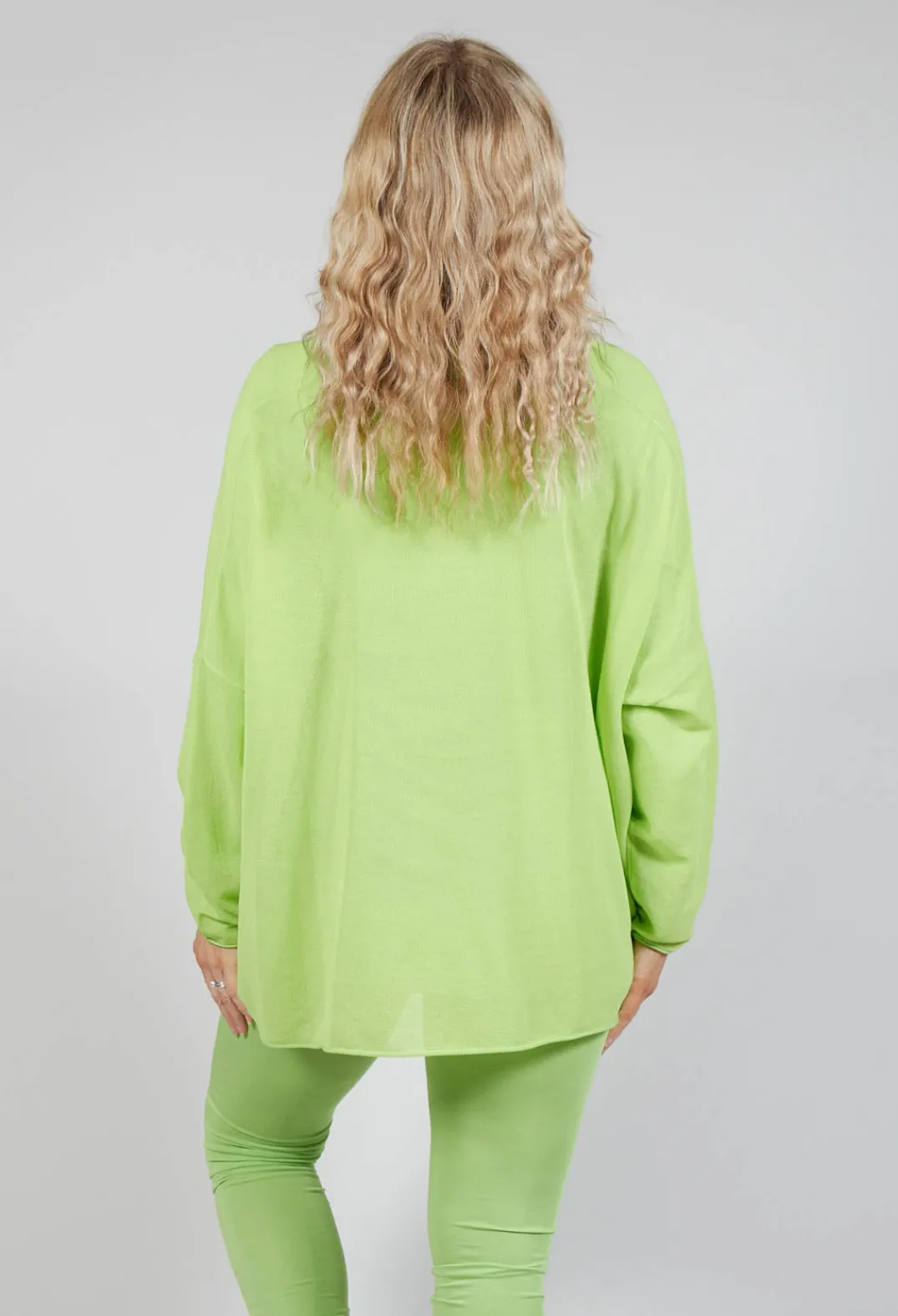 Rundholz Black Label Jumpers^Relaxed Fit Jumper with Motif in Lime Jacquard