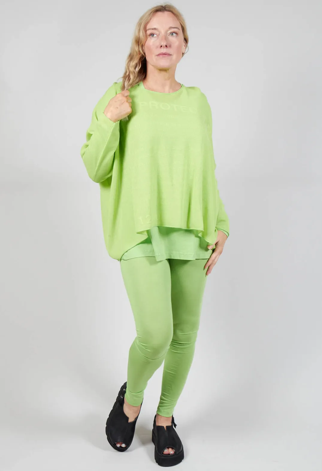 Rundholz Black Label Jumpers^Relaxed Fit Jumper with Motif in Lime Jacquard