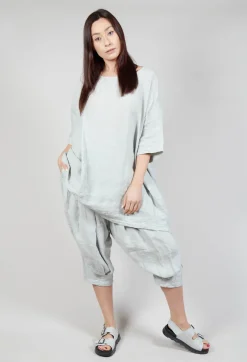 Rundholz Black Label Tops^Relaxed Fit Linen Top in Grey