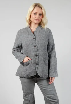 Aequamente Jackets^Relaxed Jacket in Salt and Pepper