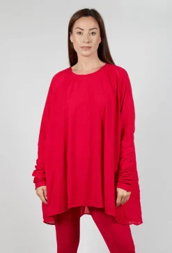 Rundholz Mainline Tops^Relaxed Jersey Top in Cardinal Cloud