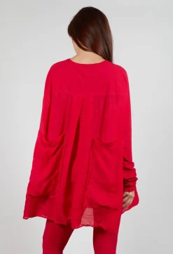 Rundholz Mainline Tops^Relaxed Jersey Top in Cardinal Cloud