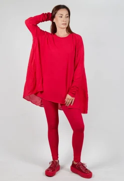 Rundholz Mainline Tops^Relaxed Jersey Top in Cardinal Cloud