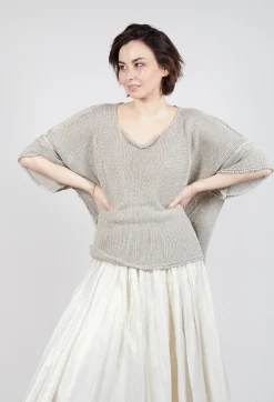 Rundholz Mainline Jumpers^Relaxed Knitted Top in Dust