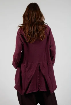Rundholz Mainline Tops^Relaxed Pleat Jumper in Merlot