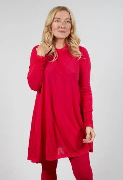 Rundholz Mainline Tops^Relaxed Pleat Top in Cardinal Cloud
