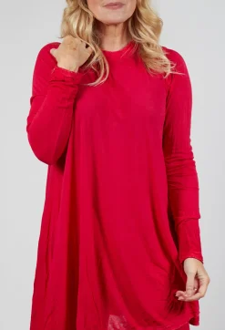 Rundholz Mainline Tops^Relaxed Pleat Top in Cardinal Cloud