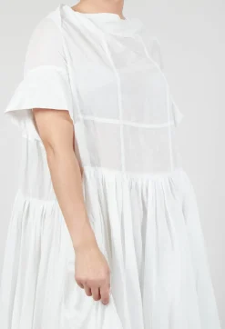 Rundholz Mainline Dresses^Relaxed Pleated Dress in Starwhite