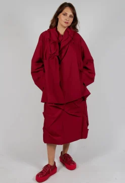 Rundholz Mainline Jackets^Relaxed Ruched Jacket in Sunset