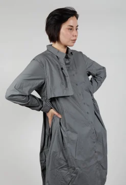 Rundholz Black Label Dresses^Relaxed Shirt Dress in Rock Print