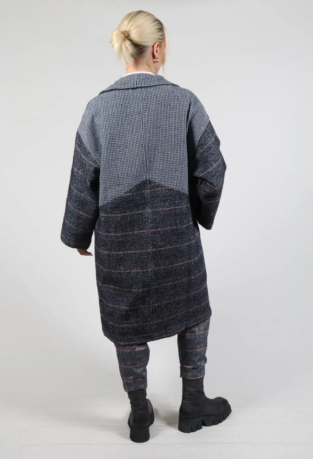 Elemente Clemente Coats^Reversible Mande Coat in Night Orange Check
