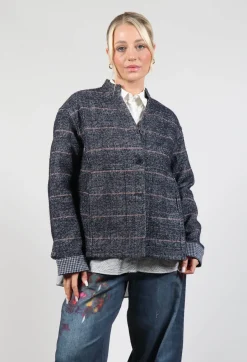 Elemente Clemente Jackets^Reversible Niaga Jacket in Night Orange check