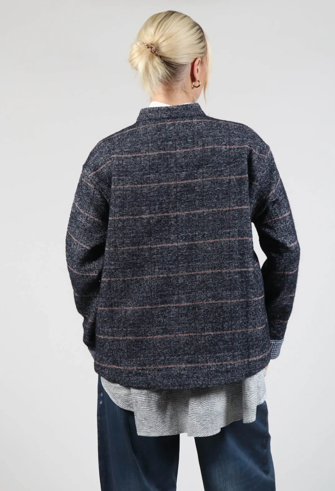 Elemente Clemente Jackets^Reversible Niaga Jacket in Night Orange check
