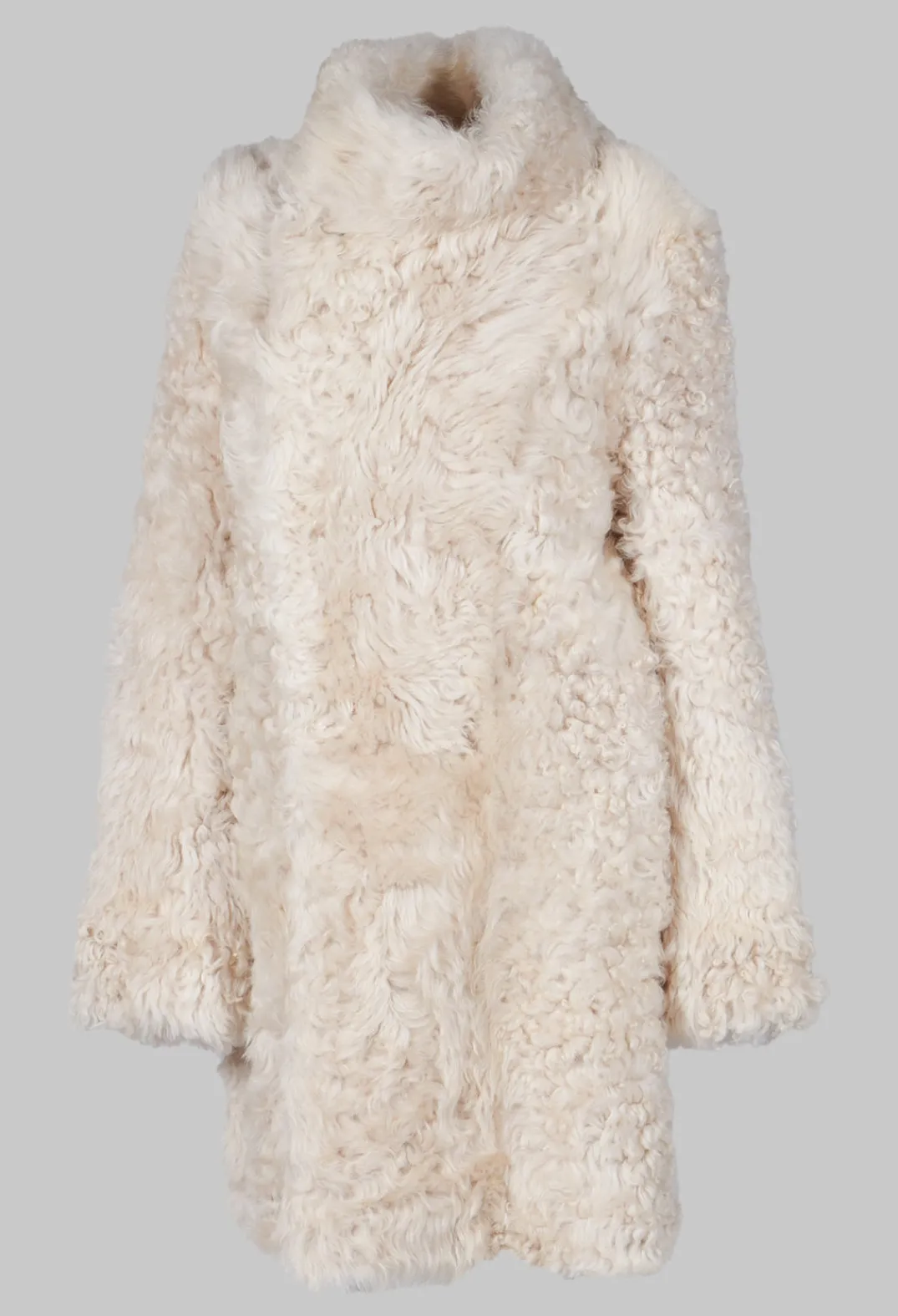 Dom Goor Coats^Reversible Toscana Coat with Fur Lining in Camel Cream