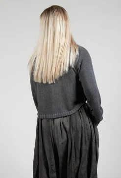 Rundholz Mainline Cardigans^Ribbed Cardigan in Coal Cloud