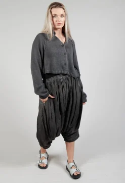 Rundholz Mainline Cardigans^Ribbed Cardigan in Coal Cloud