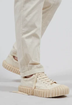 Rundholz Dip Boots^Ribbed Creeper Sole Trainers in Greige