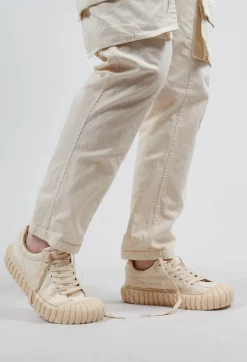 Rundholz Dip Boots^Ribbed Creeper Sole Trainers in Greige