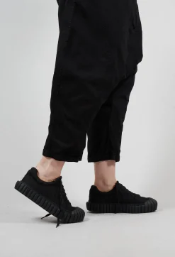 Rundholz Dip Boots^Ribbed Creeper Sole Trainers in Black