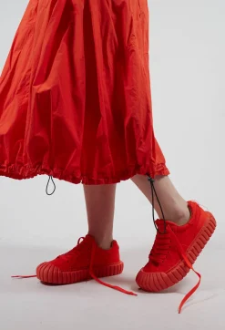 Rundholz Dip Boots^Ribbed Creeper Sole Trainers in Mandarine