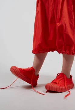 Rundholz Dip Boots^Ribbed Creeper Sole Trainers in Mandarine