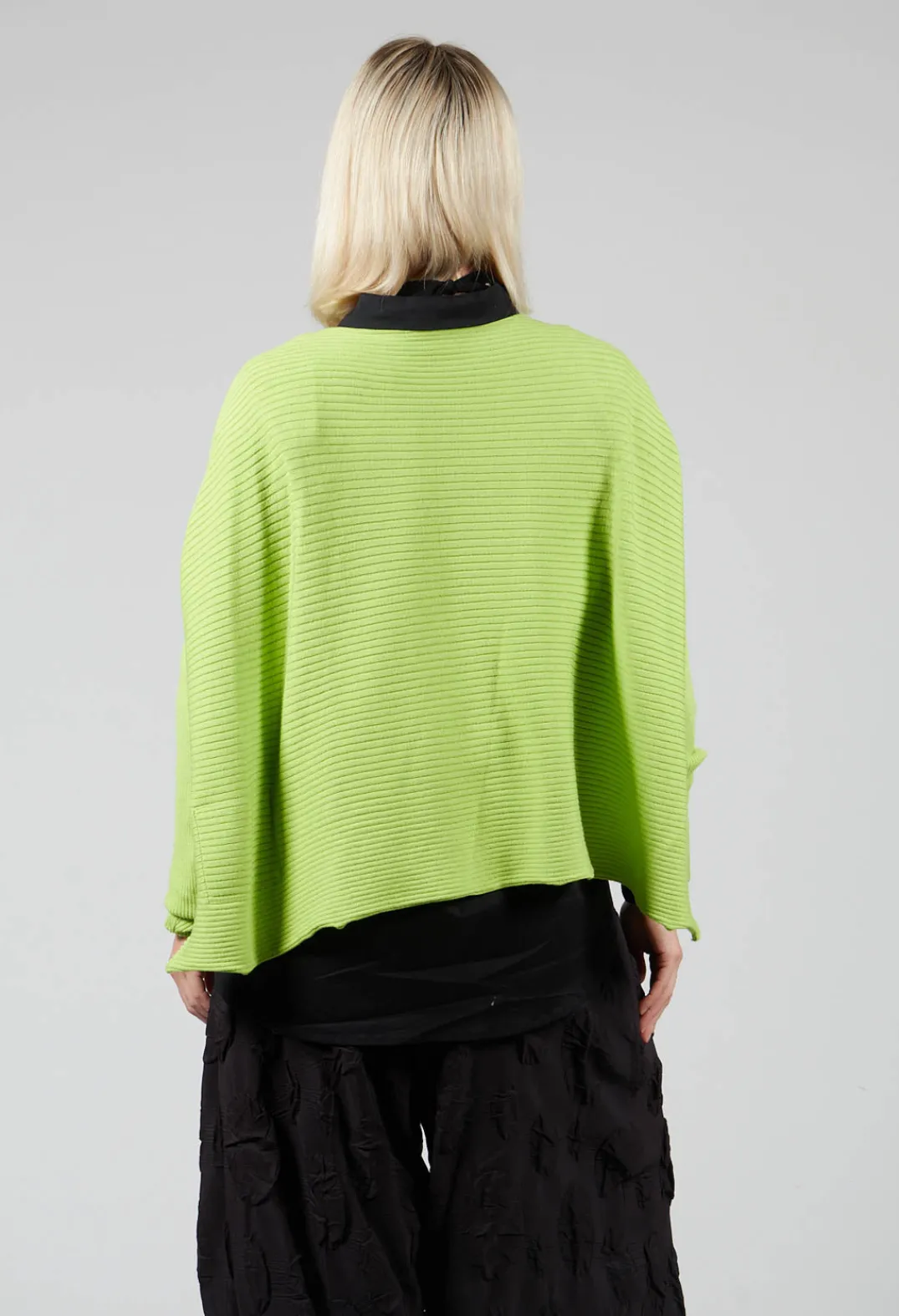 Philomena Christ Jumpers^Ribbed Drop Shoulder Jumper in Neon Green