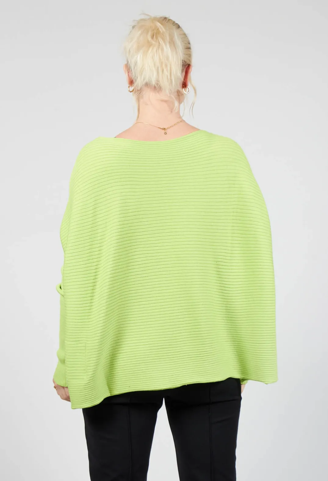 Philomena Christ Jumpers^Ribbed Drop Shoulder Jumper in Neon Green
