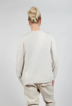 Rundholz Mainline Jumpers^Ribbed Jumper in Bone Mel
