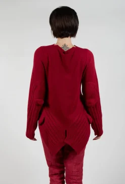 Rundholz Mainline Jumpers^Ribbed Sleeve Jumper in Sunset