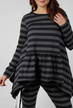 Pluslavie Tops^Ribbon Shirt in Stripe