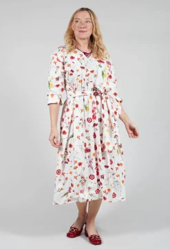 Hannoh Wessel Dresses^Roele Dress in Red Flower Print