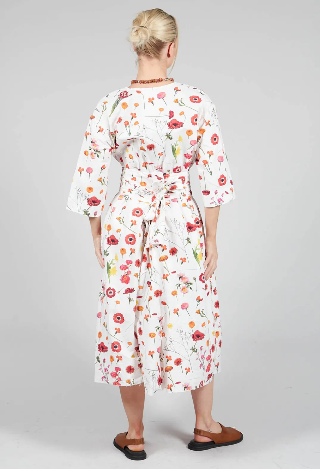 Hannoh Wessel Dresses^Roele Dress in Red Flower Print