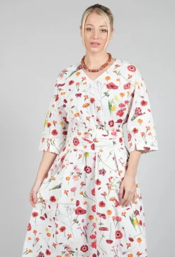 Hannoh Wessel Dresses^Roele Dress in Red Flower Print