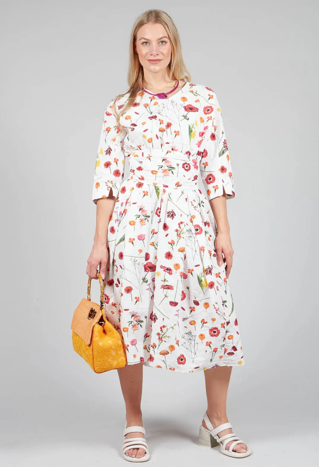 Hannoh Wessel Dresses^Roele Dress in Red Flower Print