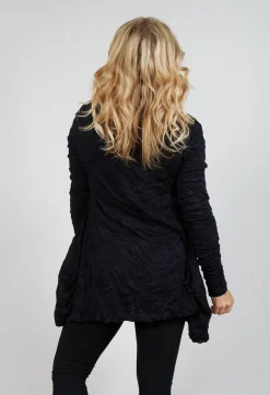 Rundholz Mainline Tops^Roll Neck Crinkle Top in Black
