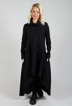 La Haine Dresses^Roll Neck Dress in Black