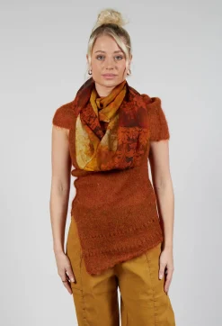 Masnada Tops^Roll Neck Knitted Vest in Tumeric