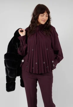 Beatrice B Shirts & Blouses^Romolo Blouse in Purple