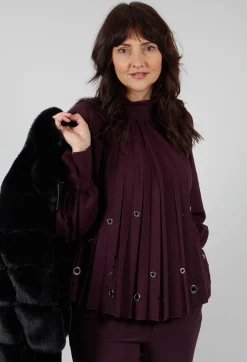 Beatrice B Shirts & Blouses^Romolo Blouse in Purple