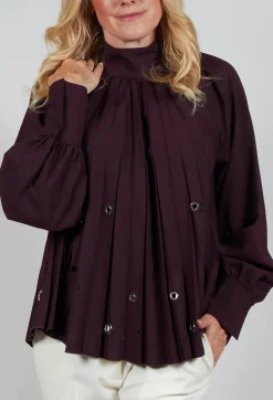 Beatrice B Shirts & Blouses^Romolo Blouse in Purple