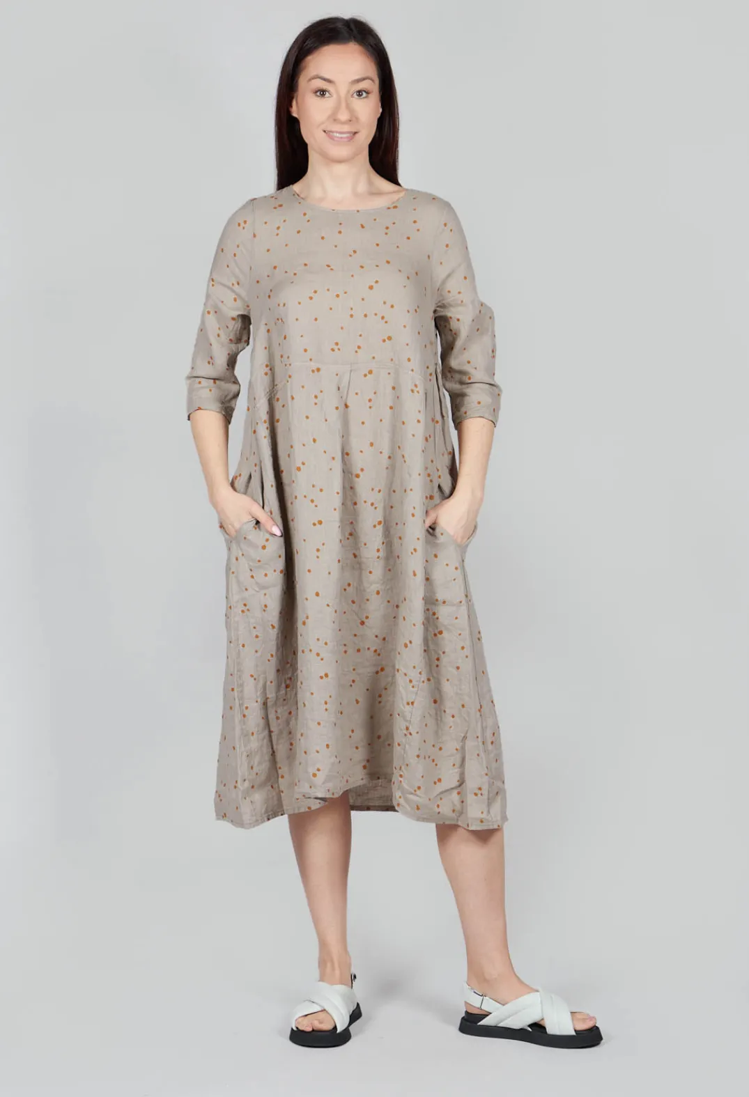 Mama B Dresses^Rothko Ls Dress In Ambra