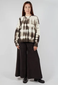 M J Watson Jumpers^Round Neck Jumper in Dark Brown