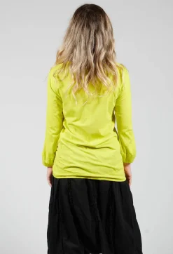 Rundholz Dip T-shirts^Round Neck Long Sleeved T Shirt with Bell Sleeves in Spring