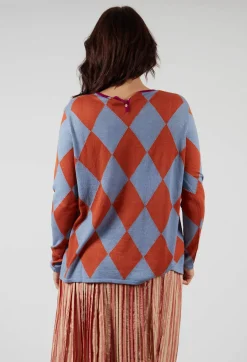 Traces of Me Tops^Round Neck Top in Jacaranda Ginger